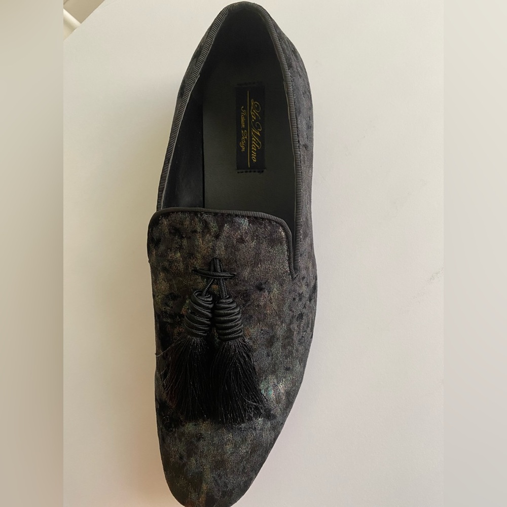 Black Velvet Men’s Loafers